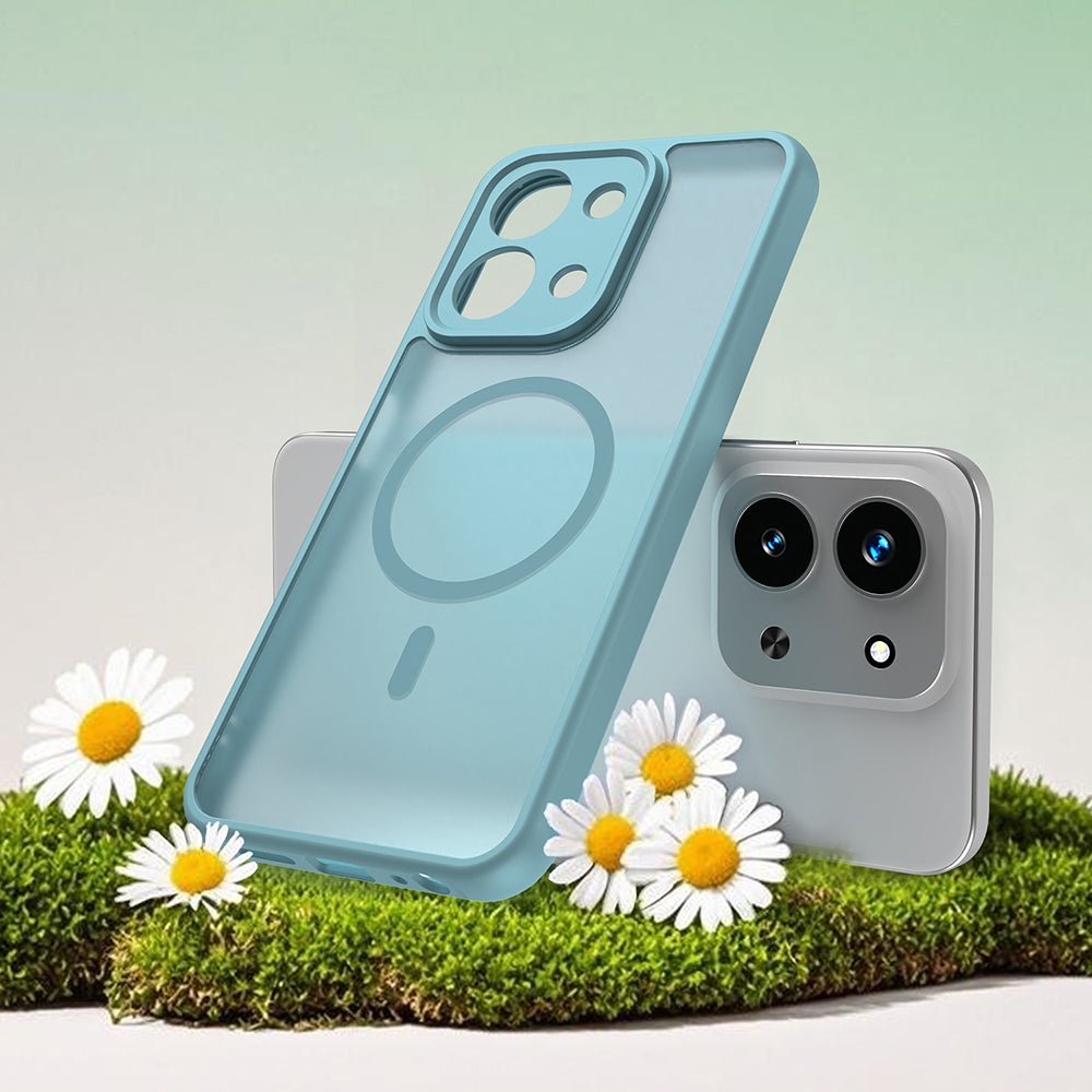 Techsuit Xiaomi Redmi 15C 4G / 5G - Σκληρή Θήκη με Πλαίσιο Σιλικόνης και MagSafe - HaloFrost II MagSafe - Mint Green