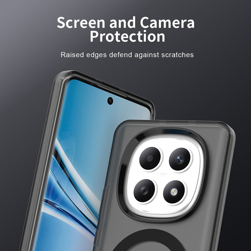 Techsuit Xiaomi Redmi Note 15 4G / 5G / Poco M8 5G - Σκληρή Θήκη με Πλαίσιο Σιλικόνης και MagSafe - CandyCase MagSafe - Black