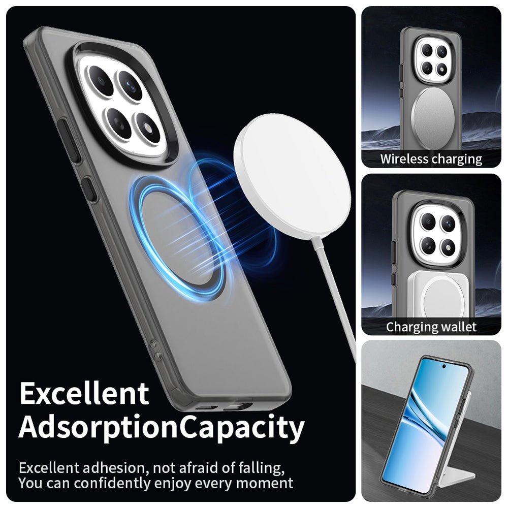 Techsuit Xiaomi Redmi Note 15 4G / 5G / Poco M8 5G - Σκληρή Θήκη με Πλαίσιο Σιλικόνης και MagSafe - CandyCase MagSafe - Black