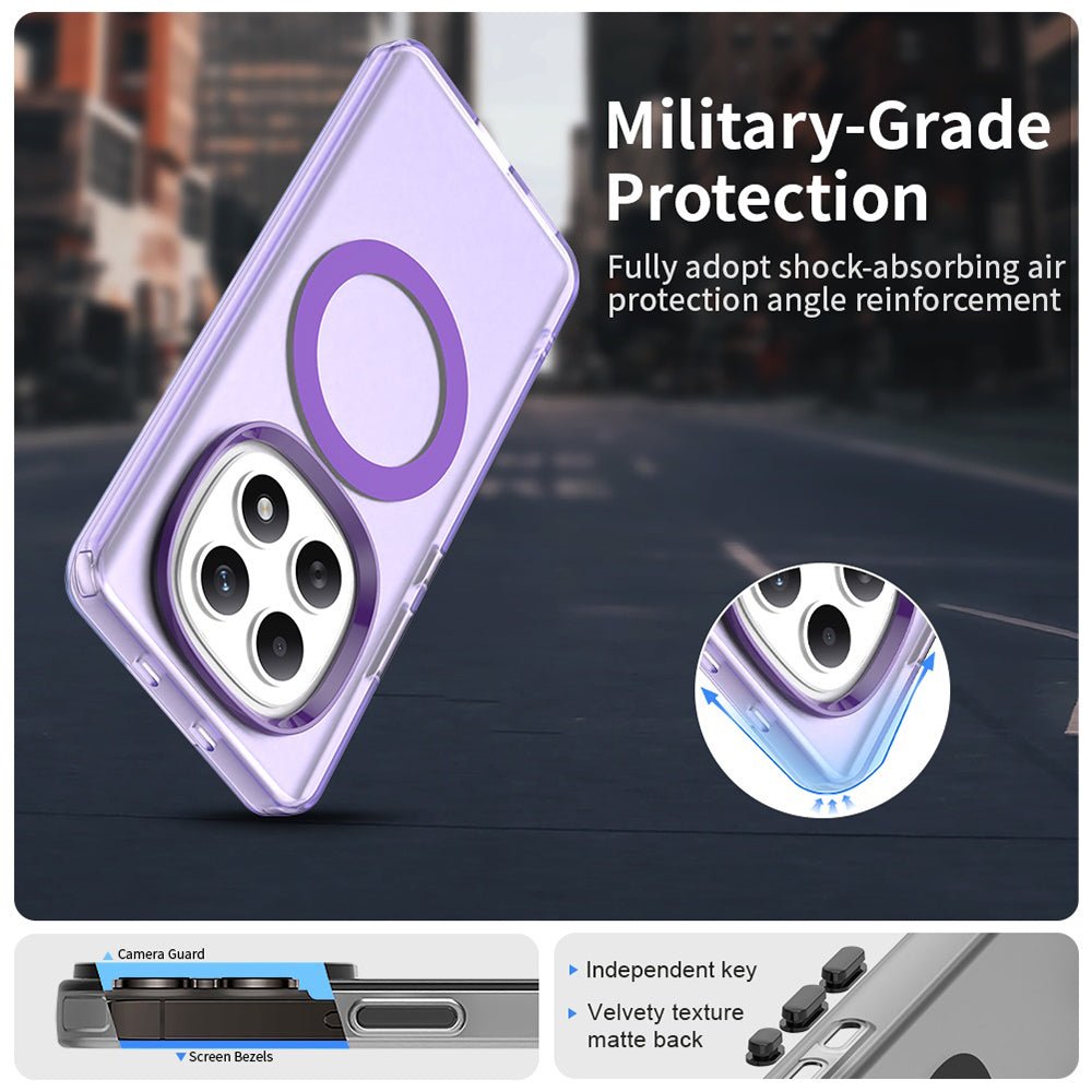 Techsuit Xiaomi Redmi Note 15 4G / 5G / Poco M8 5G - Σκληρή Θήκη με Πλαίσιο Σιλικόνης και MagSafe - CandyCase MagSafe - Purple