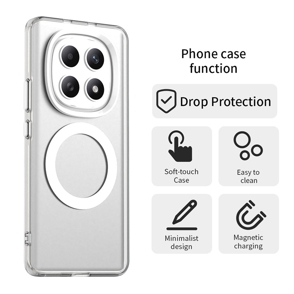 Techsuit Xiaomi Redmi Note 15 4G / 5G / Poco M8 5G - Σκληρή Θήκη με Πλαίσιο Σιλικόνης και MagSafe - CandyCase MagSafe - White