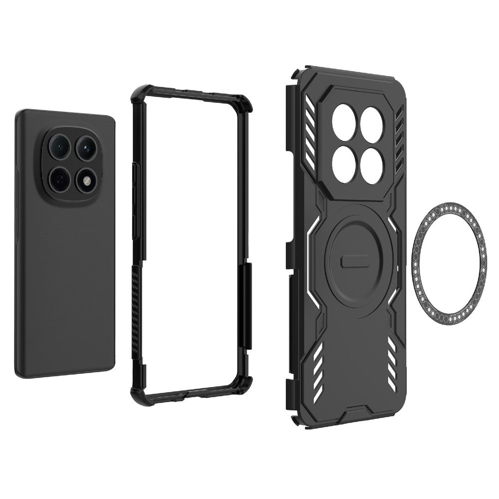 Techsuit Xiaomi Redmi Note 15 4G - Σκληρή Θήκη με Πλαίσιο Σιλικόνης και MagSafe - ArmorMag - Black