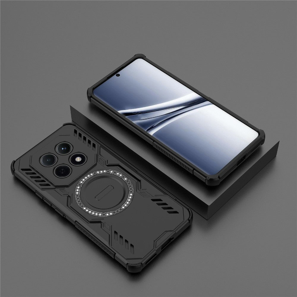 Techsuit Xiaomi Redmi Note 15 4G - Σκληρή Θήκη με Πλαίσιο Σιλικόνης και MagSafe - ArmorMag - Black