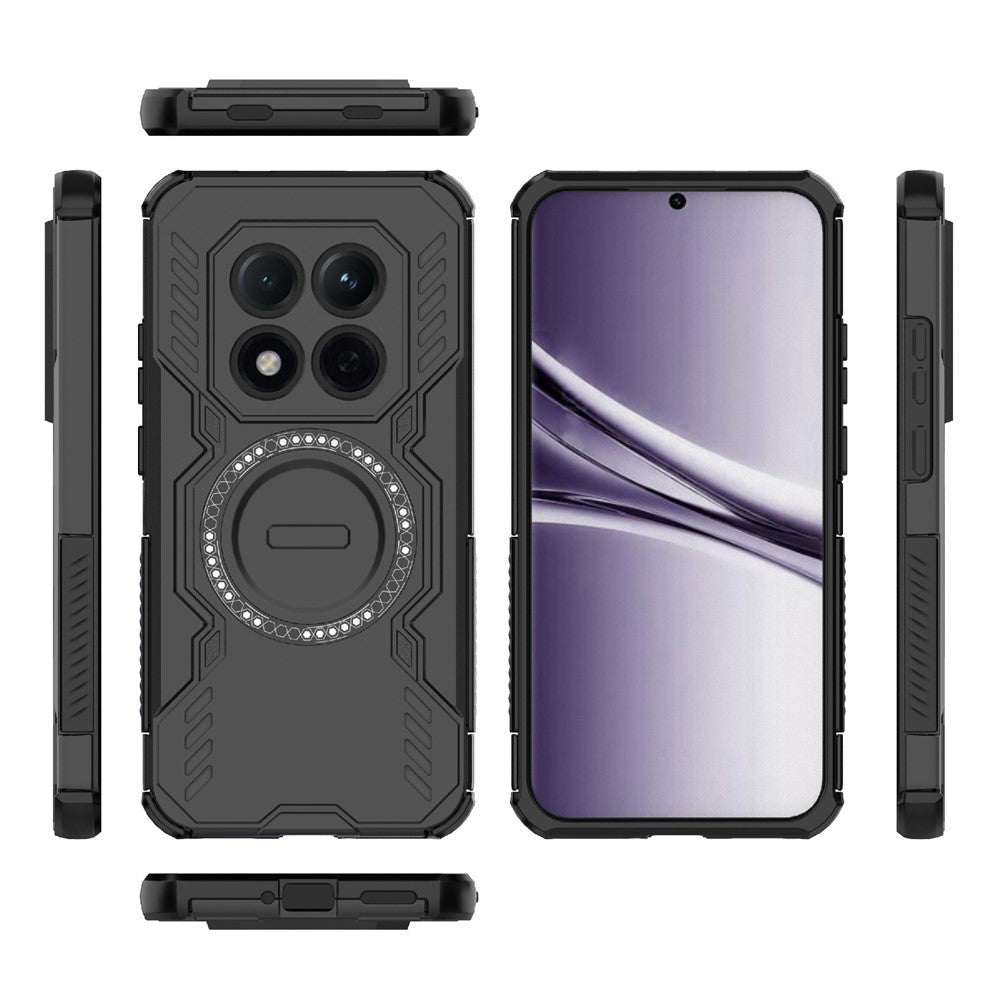 Techsuit Xiaomi Redmi Note 15 Pro 4G - Σκληρή Θήκη με Πλαίσιο Σιλικόνης και MagSafe - ArmorMag - Black