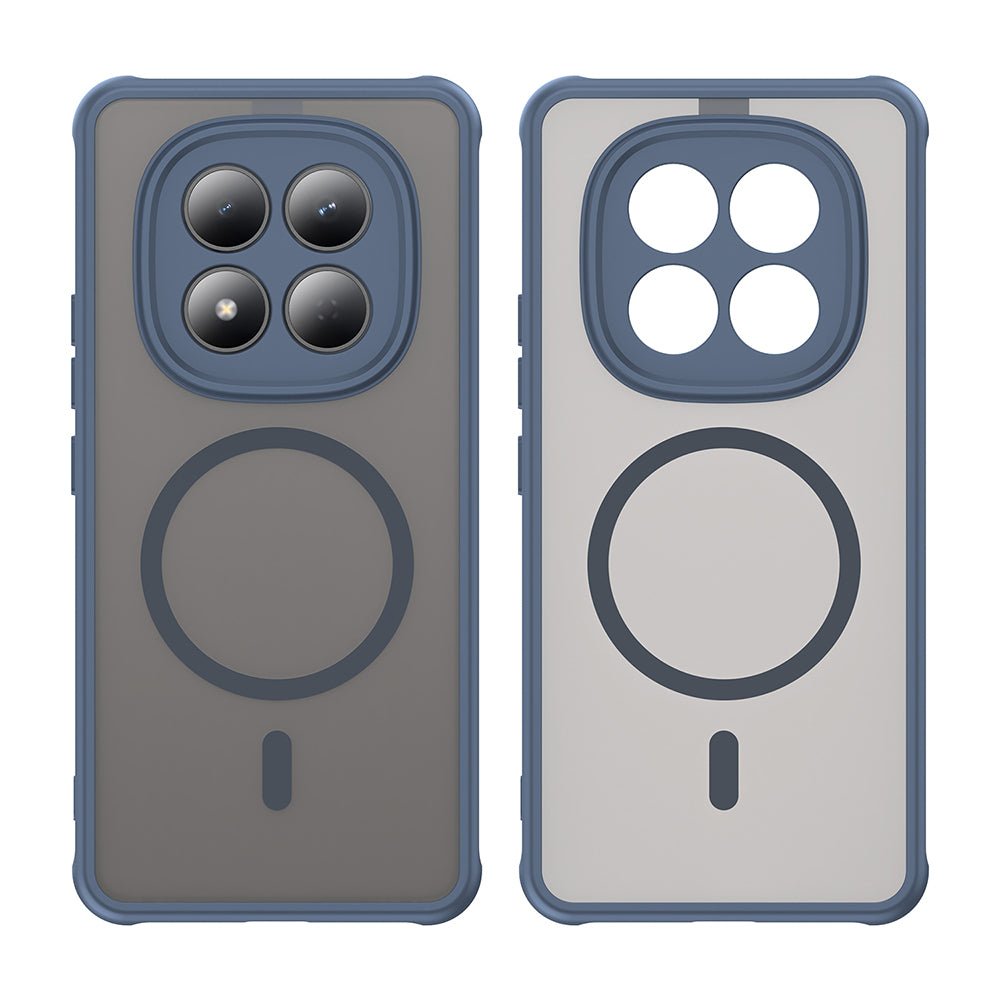 Techsuit Xiaomi Redmi Note 15 Pro 4G - Σκληρή Θήκη με Πλαίσιο Σιλικόνης και MagSafe - HaloFrost II MagSafe - Navy Blue