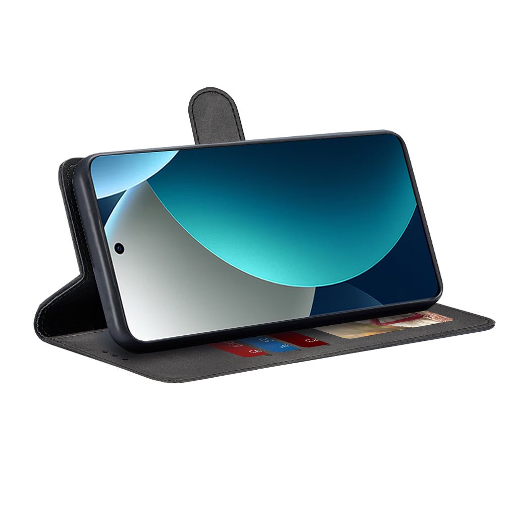 Techsuit Xiaomi Redmi Note 15 Pro 4G - Θήκη Πορτοφόλι από Δερματίνη με Stand - Diary Book - Black