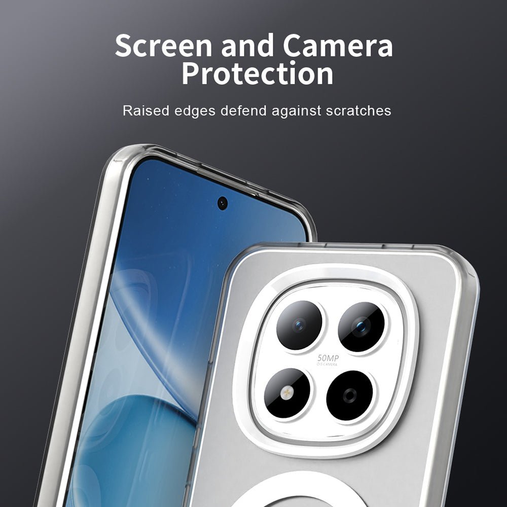 Techsuit Xiaomi Redmi Note 15 Pro 5G - Σκληρή Θήκη με Πλαίσιο Σιλικόνης και MagSafe - CandyCase MagSafe - White