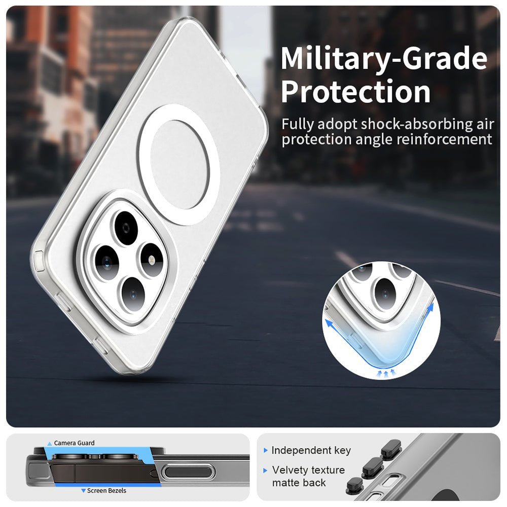 Techsuit Xiaomi Redmi Note 15 Pro 5G - Σκληρή Θήκη με Πλαίσιο Σιλικόνης και MagSafe - CandyCase MagSafe - White