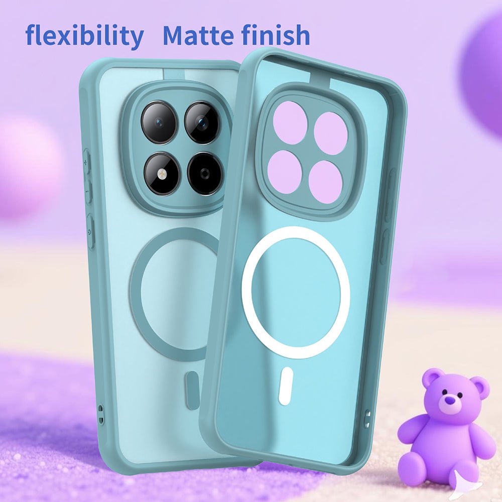 Techsuit Xiaomi Redmi Note 15 Pro 5G - Σκληρή Θήκη με Πλαίσιο Σιλικόνης και MagSafe - HaloFrost II MagSafe - Mint Green