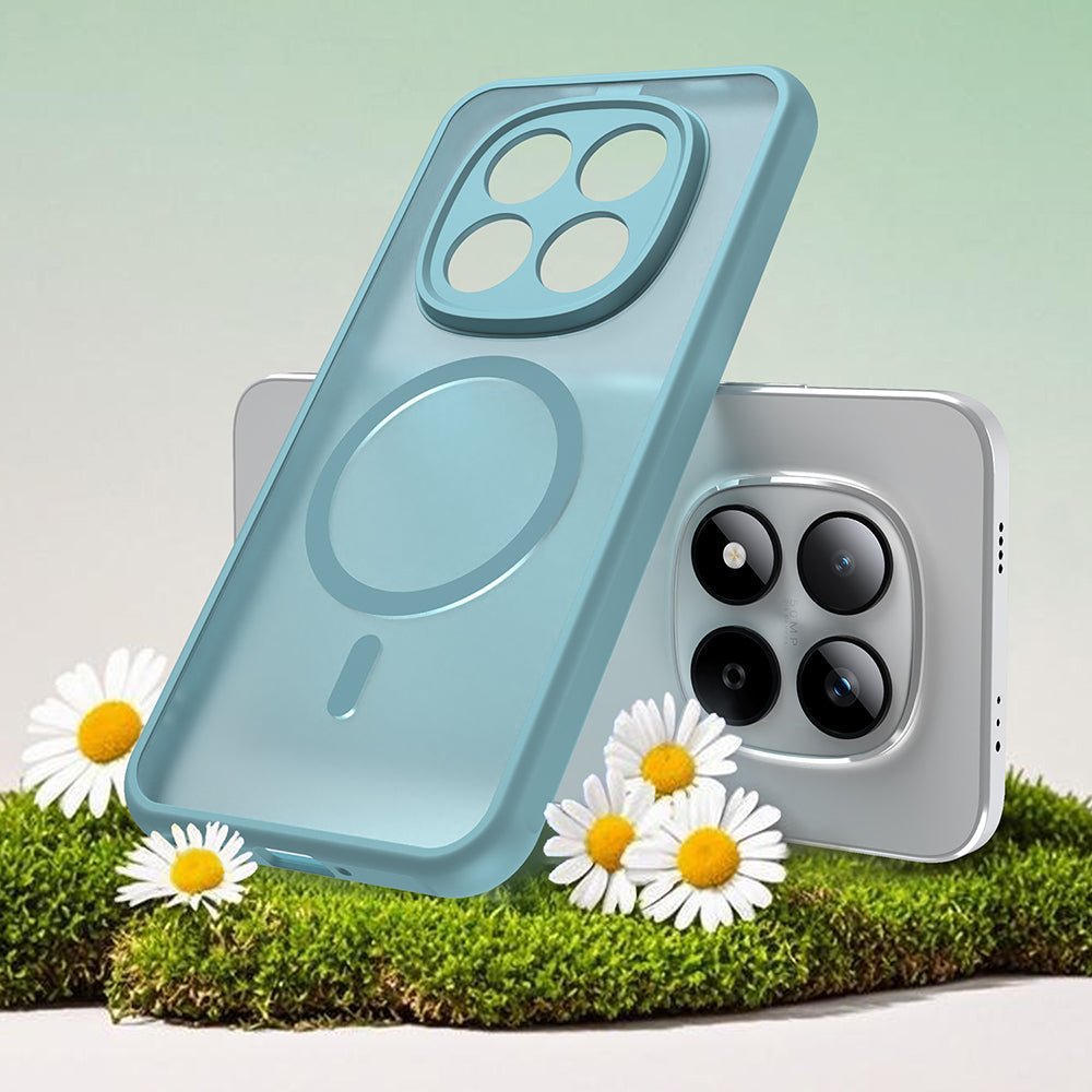 Techsuit Xiaomi Redmi Note 15 Pro 5G - Σκληρή Θήκη με Πλαίσιο Σιλικόνης και MagSafe - HaloFrost II MagSafe - Mint Green