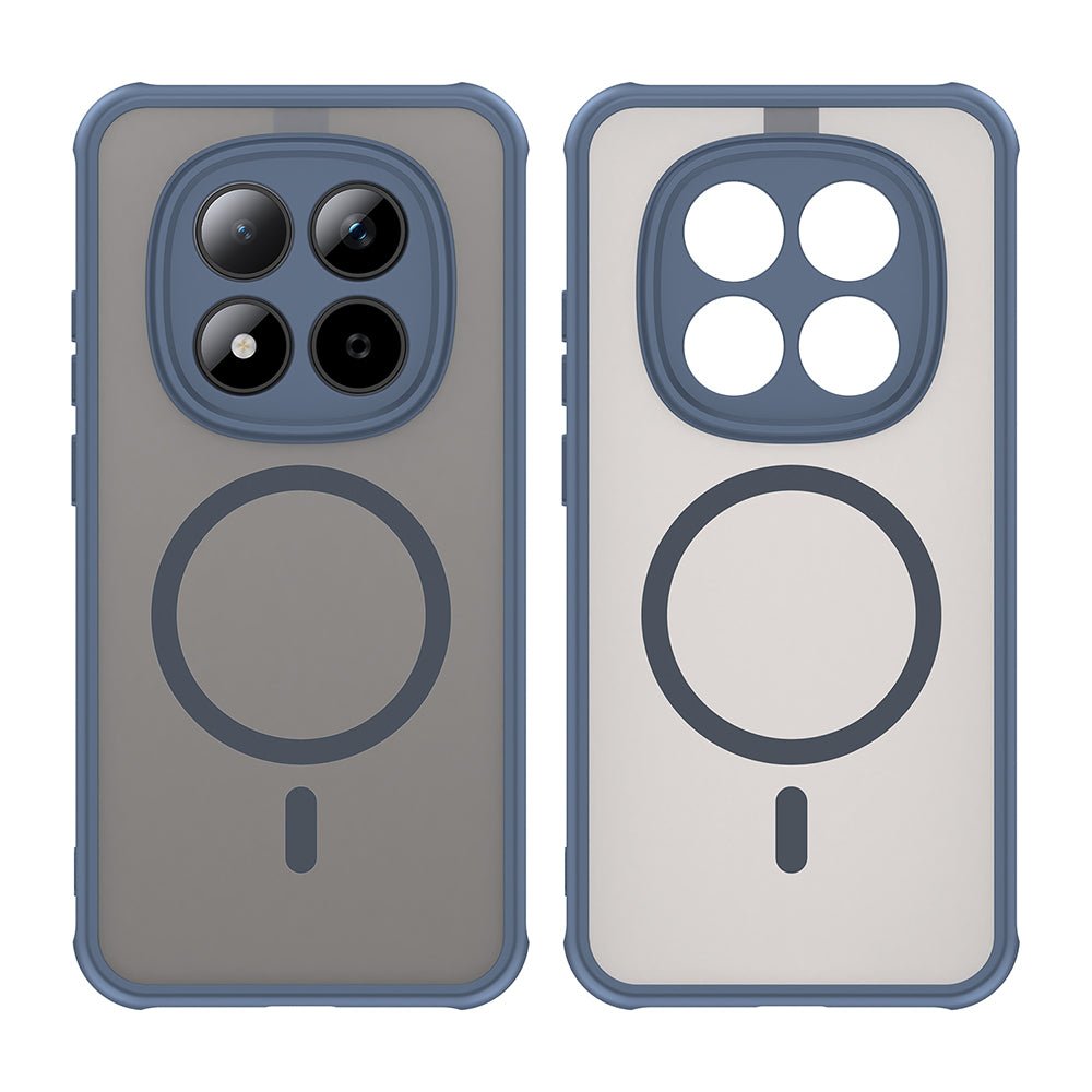 Techsuit Xiaomi Redmi Note 15 Pro 5G - Σκληρή Θήκη με Πλαίσιο Σιλικόνης και MagSafe - HaloFrost II MagSafe - Navy Blue
