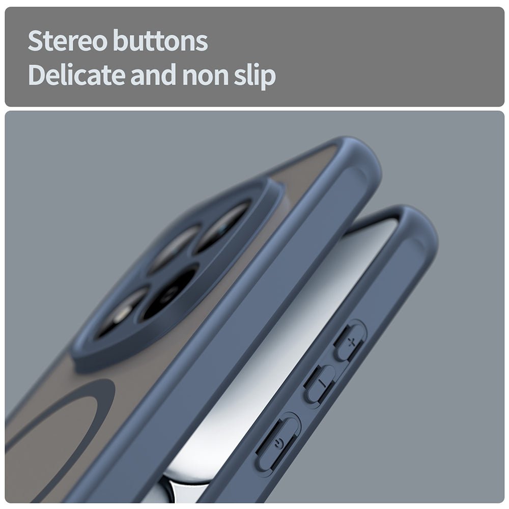 Techsuit Xiaomi Redmi Note 15 Pro 5G - Σκληρή Θήκη με Πλαίσιο Σιλικόνης και MagSafe - HaloFrost II MagSafe - Navy Blue