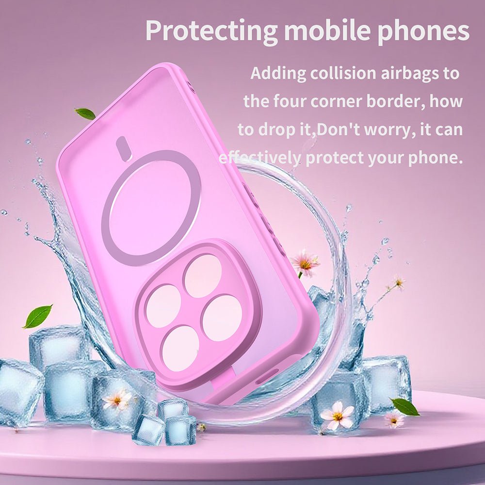 Techsuit Xiaomi Redmi Note 15 Pro 5G - Σκληρή Θήκη με Πλαίσιο Σιλικόνης και MagSafe - HaloFrost II MagSafe - Pink