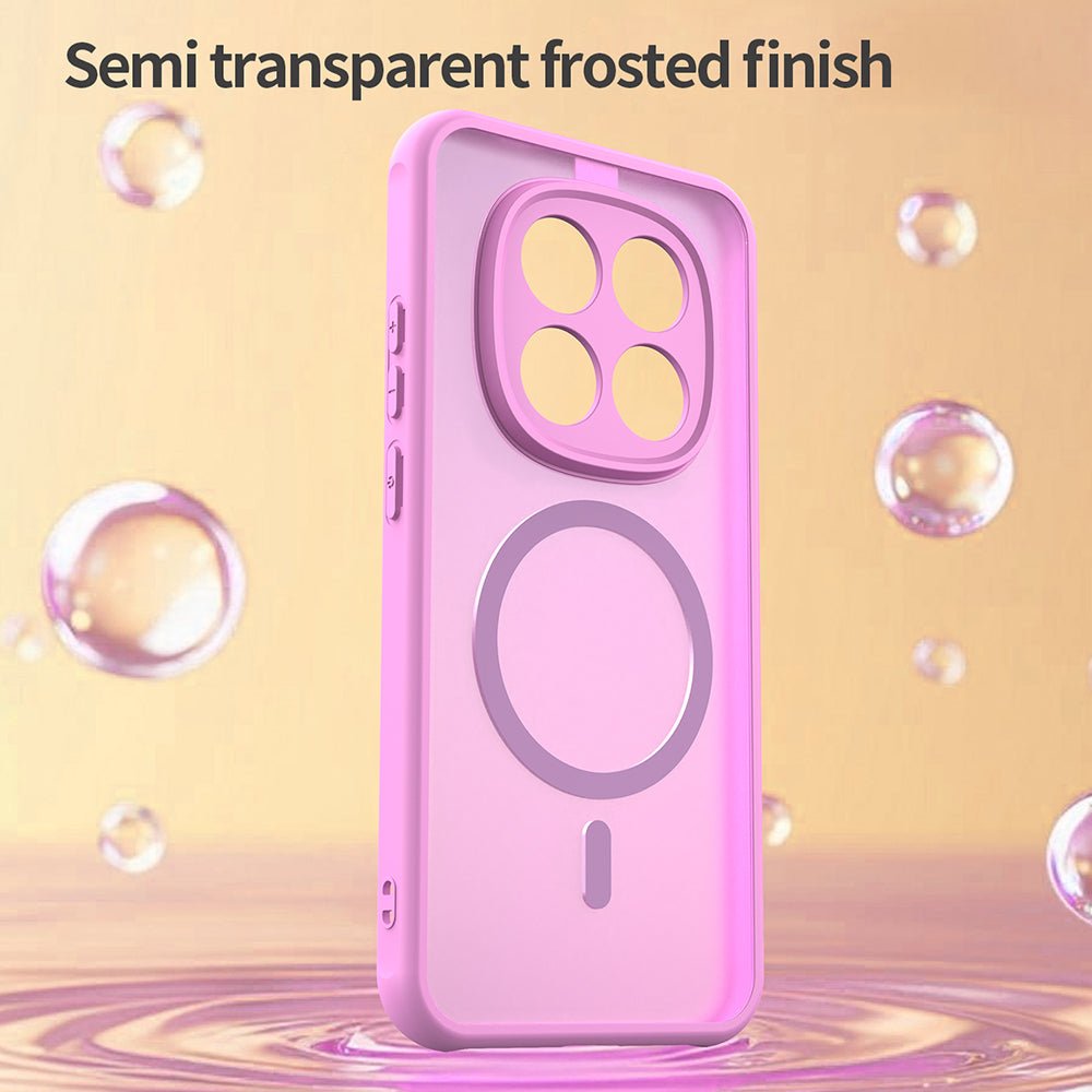 Techsuit Xiaomi Redmi Note 15 Pro 5G - Σκληρή Θήκη με Πλαίσιο Σιλικόνης και MagSafe - HaloFrost II MagSafe - Pink
