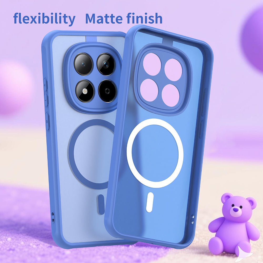 Techsuit Xiaomi Redmi Note 15 Pro 5G - Σκληρή Θήκη με Πλαίσιο Σιλικόνης και MagSafe - HaloFrost II MagSafe - Sky Blue