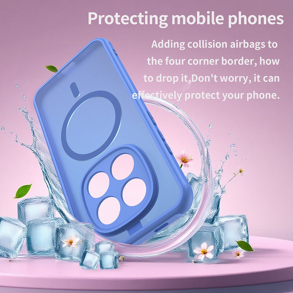 Techsuit Xiaomi Redmi Note 15 Pro 5G - Σκληρή Θήκη με Πλαίσιο Σιλικόνης και MagSafe - HaloFrost II MagSafe - Sky Blue