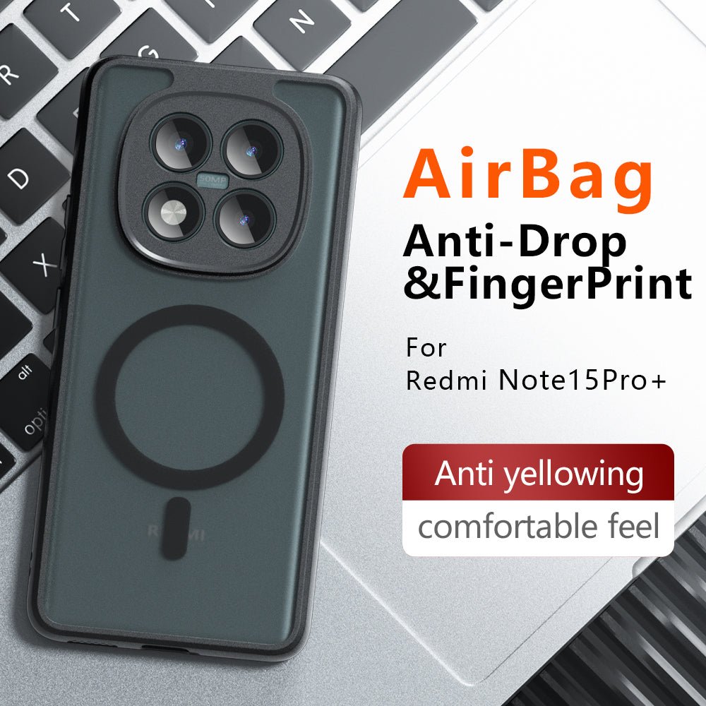 Techsuit Xiaomi Redmi Note 15 Pro 5G - Σκληρή Θήκη με Πλαίσιο Σιλικόνης και MagSafe - PureFrost MagSafe - Frosted Black