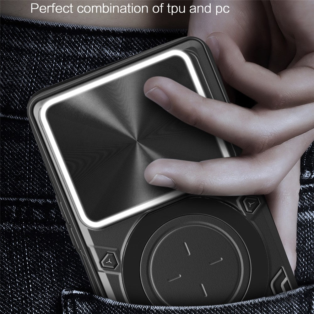 Techsuit Xiaomi Redmi Note 15 Pro 5G - Σκληρή Θήκη με Προστασία Καμερών και Δαχτυλίδι Συγκράτησης - CamGuard Pro - Black