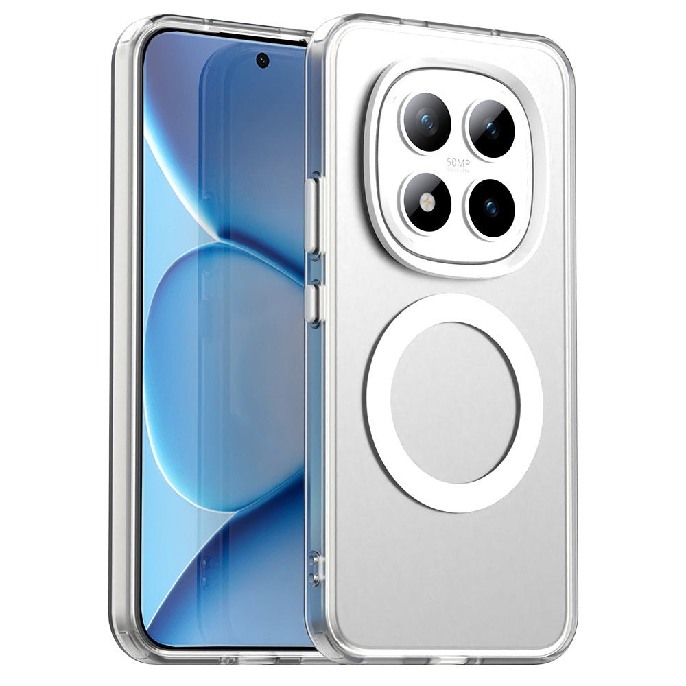 Techsuit Xiaomi Redmi Note 15 Pro Plus 5G / Poco M8 Pro 5G - Σκληρή Θήκη με Πλαίσιο Σιλικόνης και MagSafe - CandyCase MagSafe - White