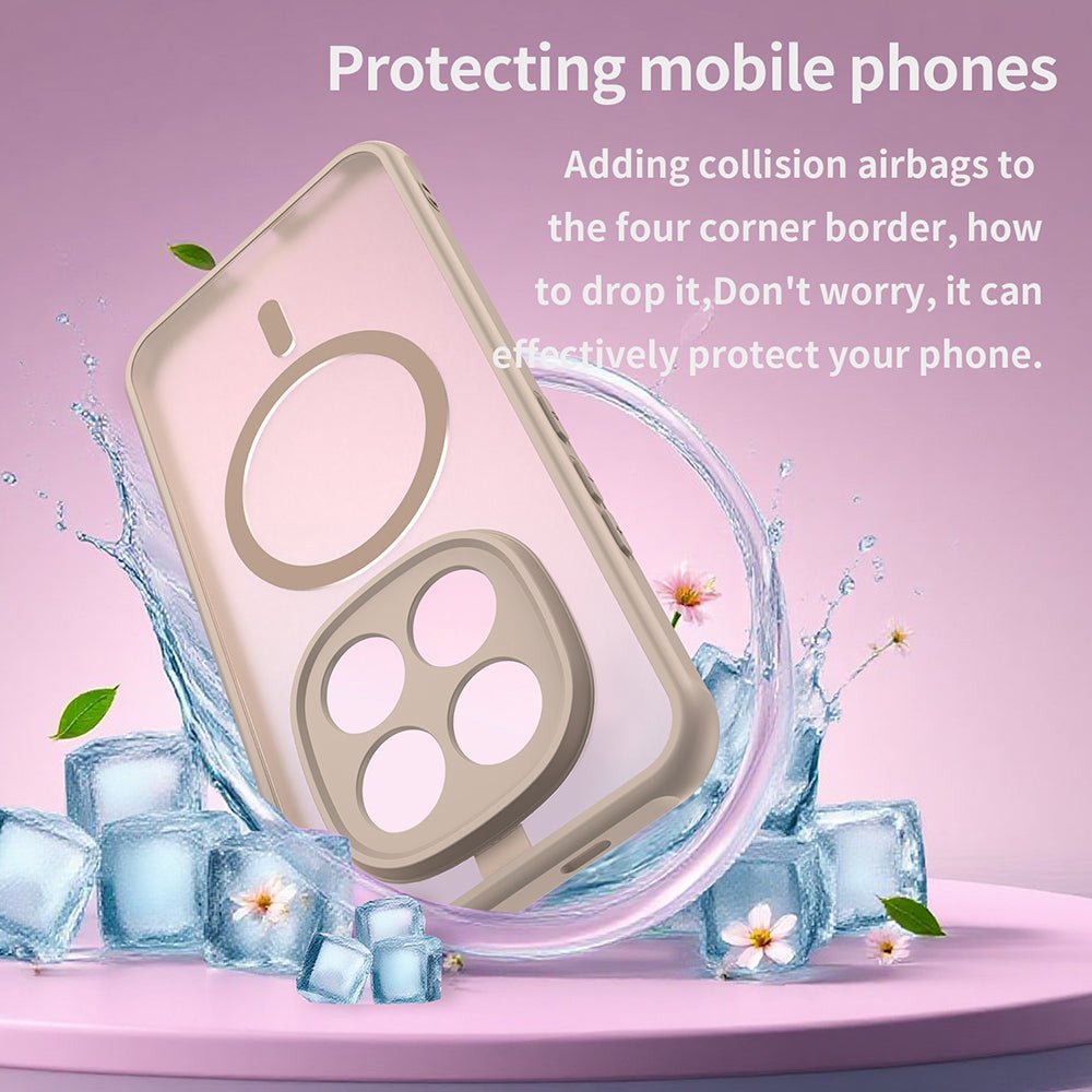 Techsuit Xiaomi Redmi Note 15 Pro Plus 5G / Poco M8 Pro 5G - Σκληρή Θήκη με Πλαίσιο Σιλικόνης και MagSafe - HaloFrost II MagSafe - Gold