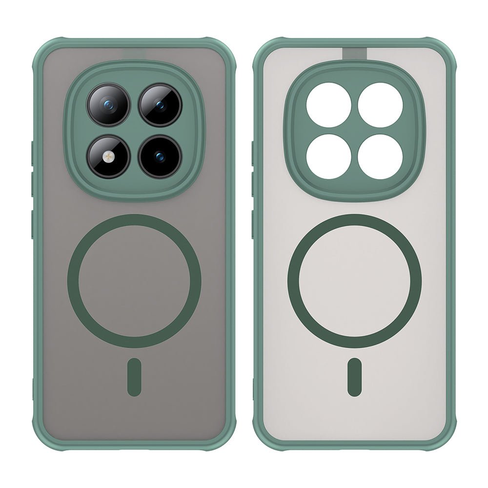 Techsuit Xiaomi Redmi Note 15 Pro Plus 5G / Poco M8 Pro 5G - Σκληρή Θήκη με Πλαίσιο Σιλικόνης και MagSafe - HaloFrost II MagSafe - Green