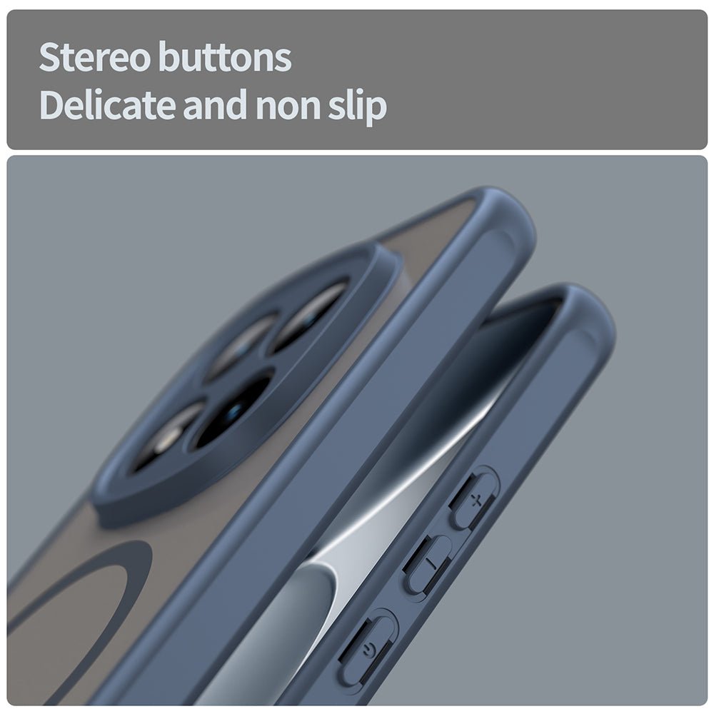 Techsuit Xiaomi Redmi Note 15 Pro Plus 5G / Poco M8 Pro 5G - Σκληρή Θήκη με Πλαίσιο Σιλικόνης και MagSafe - HaloFrost II MagSafe - Navy Blue