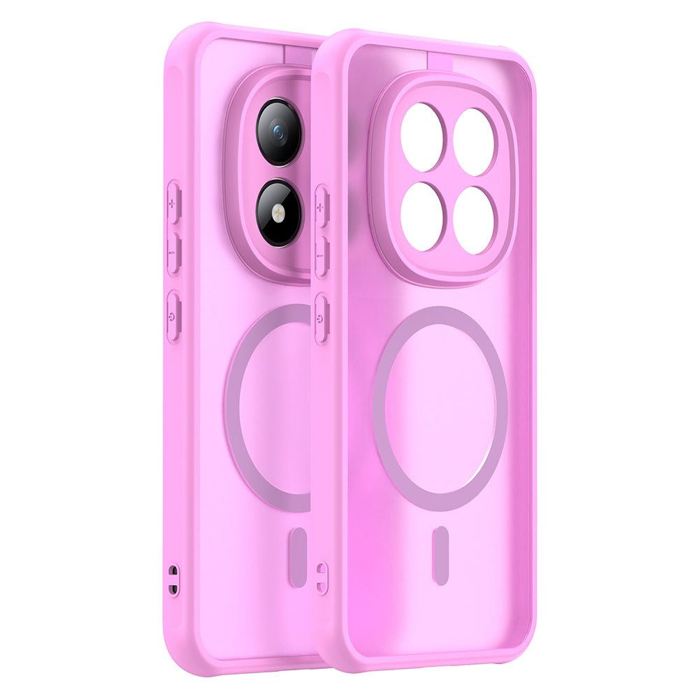 Techsuit Xiaomi Redmi Note 15 Pro Plus 5G / Poco M8 Pro 5G - Σκληρή Θήκη με Πλαίσιο Σιλικόνης και MagSafe - HaloFrost II MagSafe - Pink