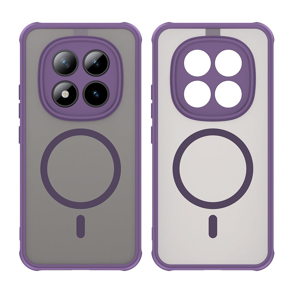 Techsuit Xiaomi Redmi Note 15 Pro Plus 5G / Poco M8 Pro 5G - Σκληρή Θήκη με Πλαίσιο Σιλικόνης και MagSafe - HaloFrost II MagSafe - Purple