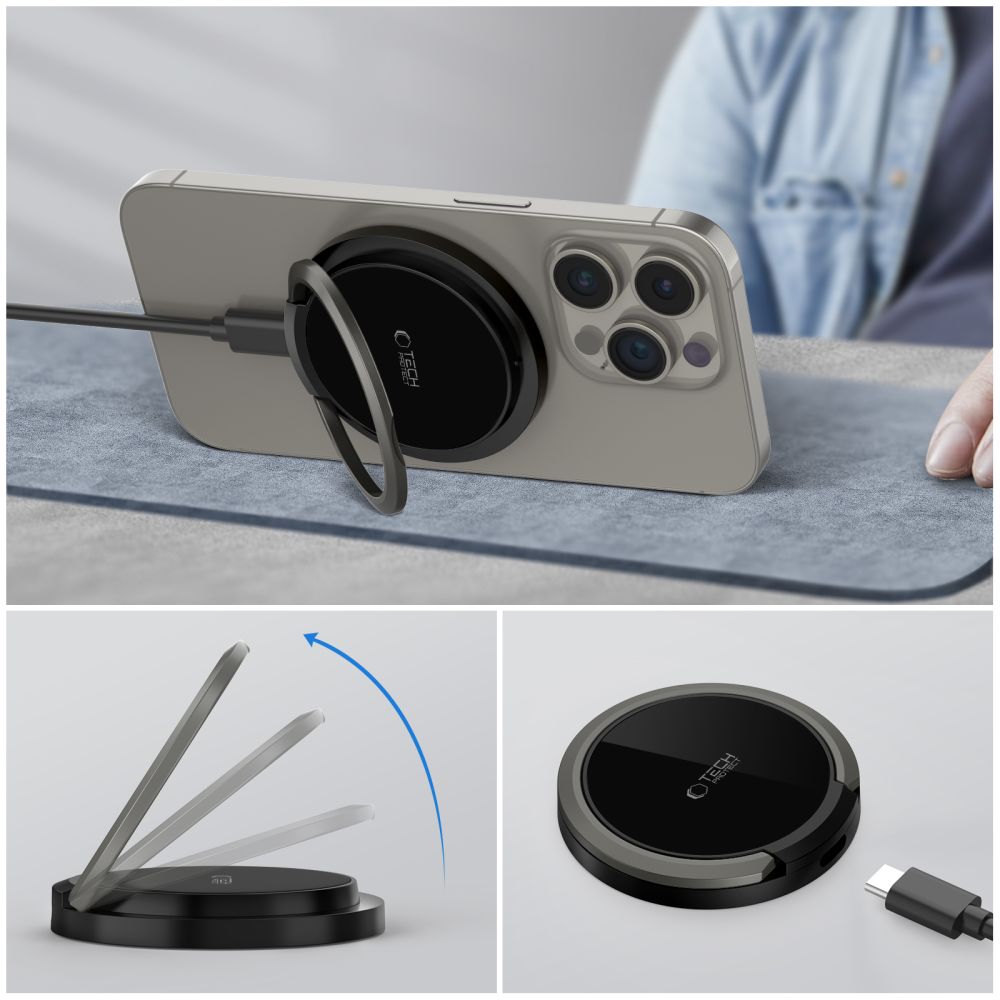 Tech - Protect QI15W - A33 15W Ασύρματος Φορτιστής MagSafe - Black