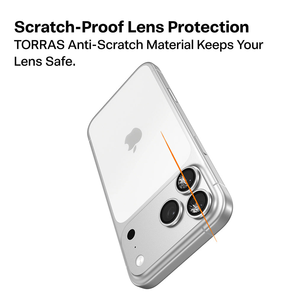 Torras iPhone 17 Pro Max - Αντιχαρακτικό Γυαλί για την Κάμερα - Lensguard - Black