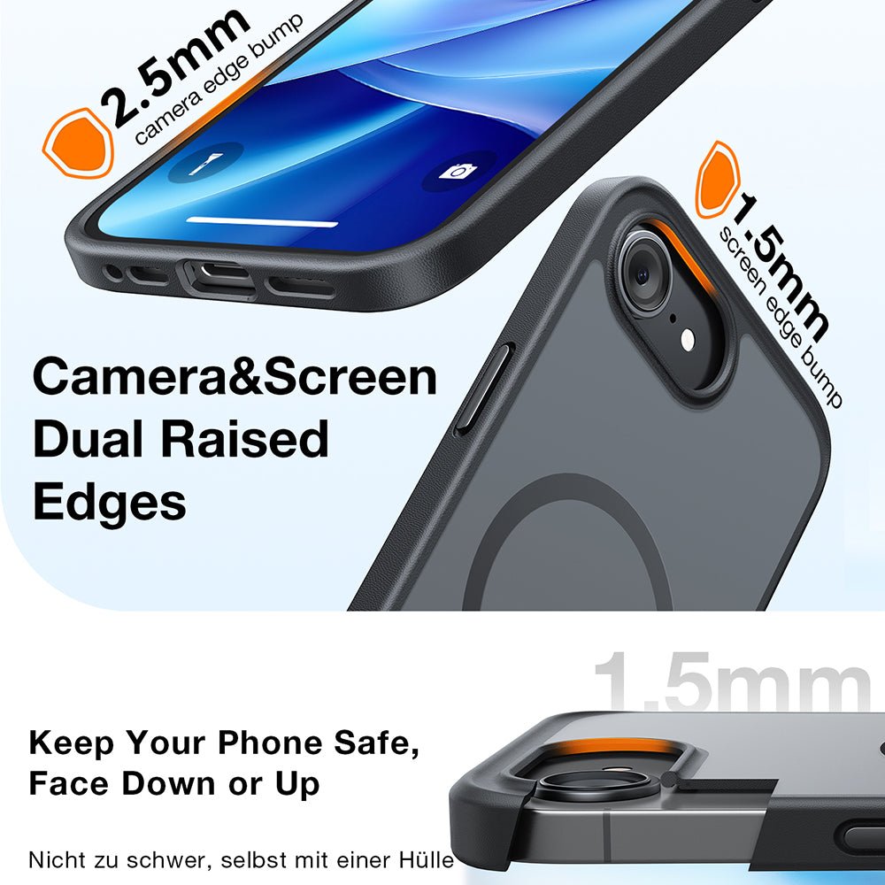 Torras iPhone 17 Pro - Σκληρή Θήκη με Πλαίσιο Σιλικόνης και MagSafe - Guardian Magnetic Series - Clear