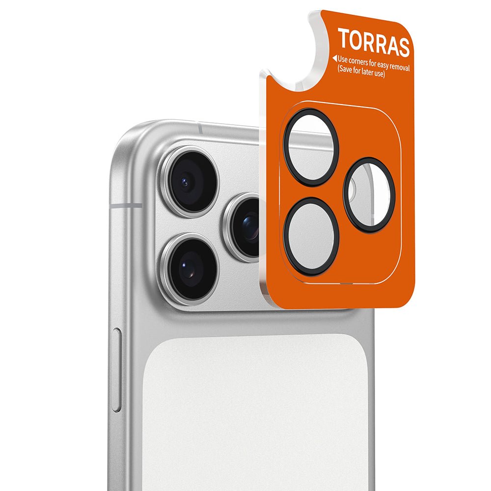 Torras iPhone Air - Αντιχαρακτικό Γυαλί για την Κάμερα - Lensguard - Black