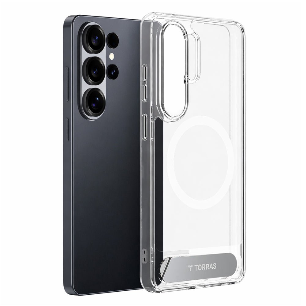 Torras Samsung Galaxy S26 Ultra - Σκληρή θήκη με MagSafe και Stand - Pstand - Clear