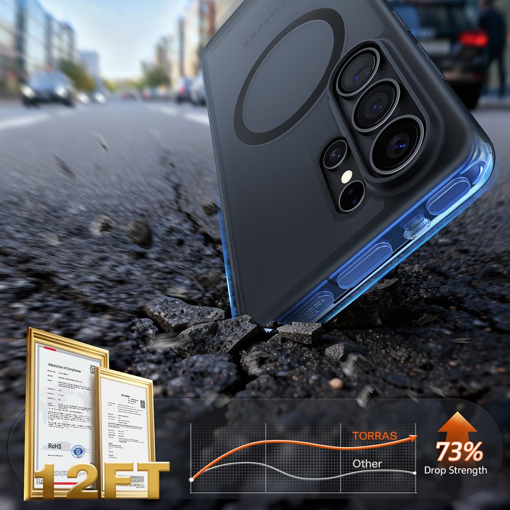 Torras Samsung Galaxy S26 Ultra - Σκληρή Θήκη με Πλαίσιο Σιλικόνης και MagSafe - Guardian Magnetic Series - Black