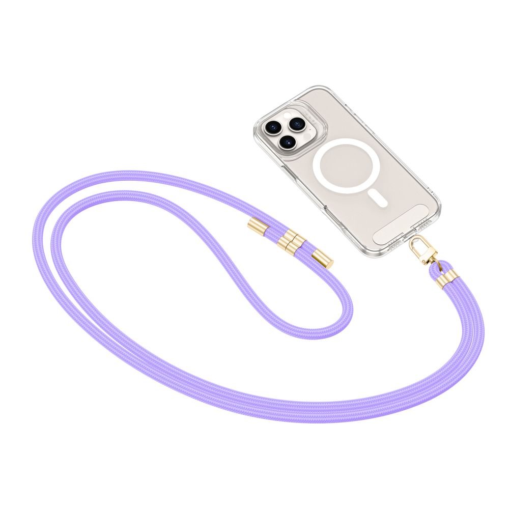 Tech - Protect C7S Rope CrossBody Strap - Universal Λουράκι για Θήκη Κινητού - Lavender / Gold