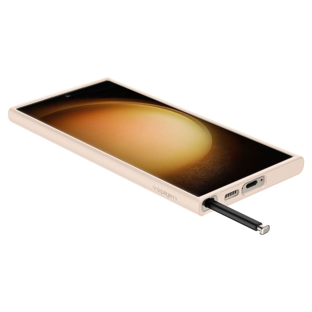 Spigen Samsung Galaxy S23 Ultra - Ultra Hybrid Σκληρή Θήκη με Πλαίσιο Σιλικόνης - Sand Beige