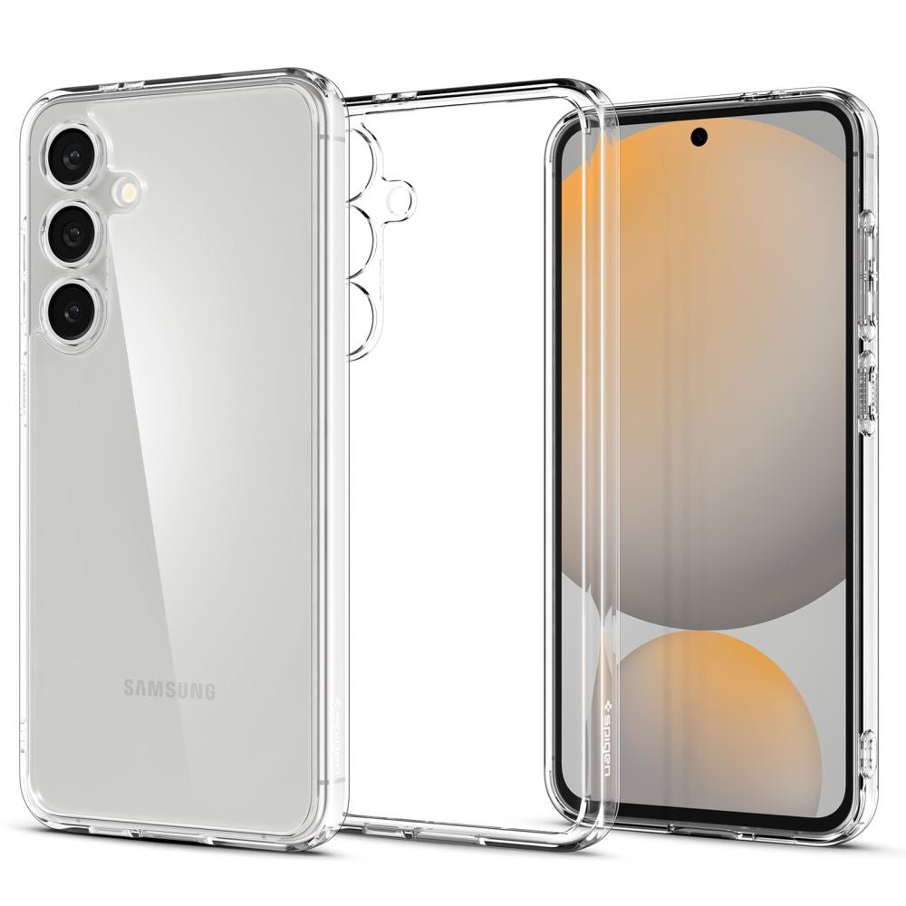 Spigen Samsung Galaxy S24 FE Ultra Hybrid Σκληρή Θήκη με Πλαίσιο Σιλικόνης - Crystal Clear