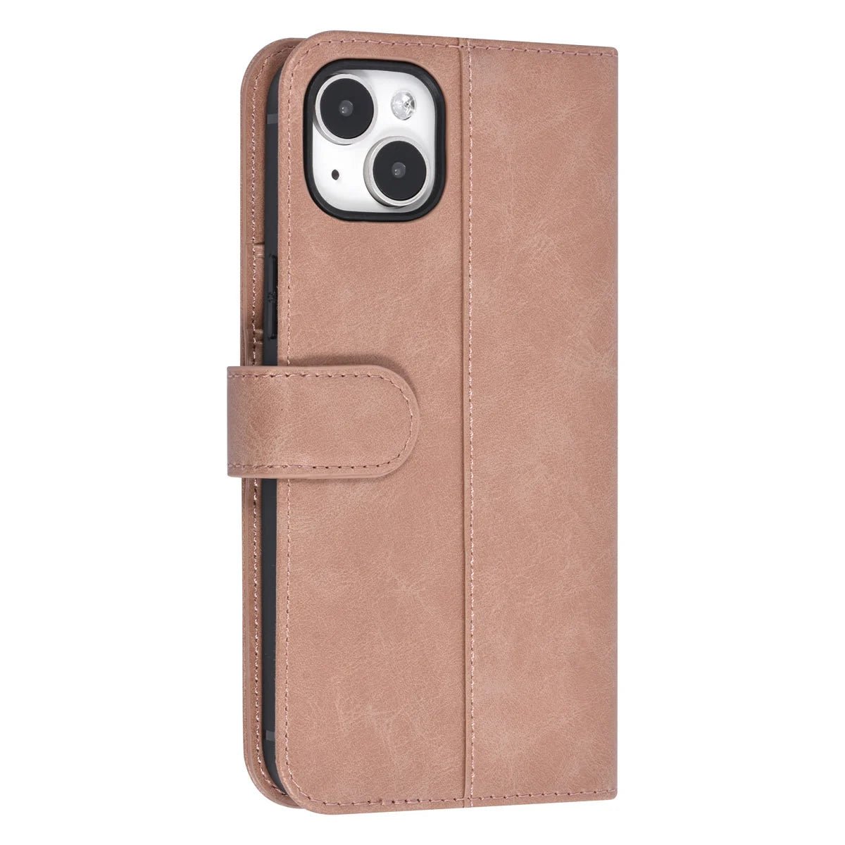 Tuniq iPhone 15 Plus / 14 Plus - Θήκη Πορτοφόλι από Δερματίνη με Stand - Ροζ
