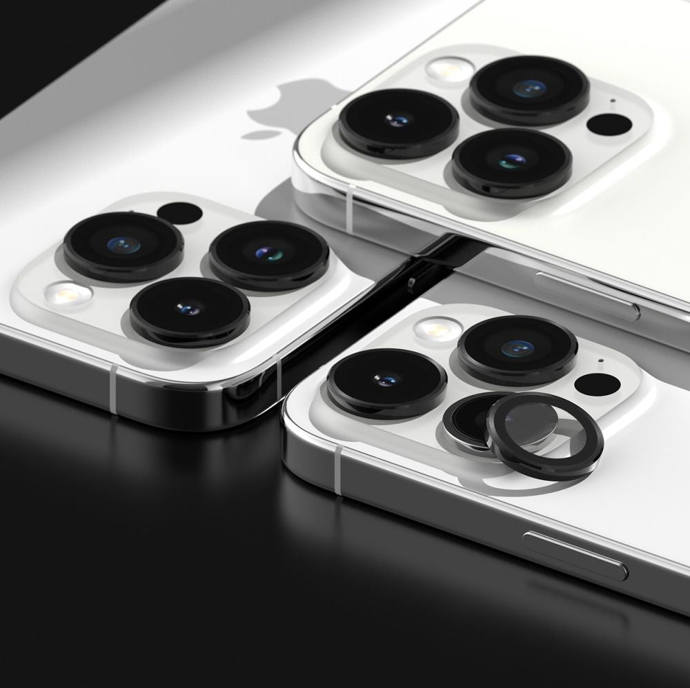 Ringke iPhone 15 Pro Max Lens Frame Glass Αντιχαρακτικό Γυαλί για την Κάμερα - Black