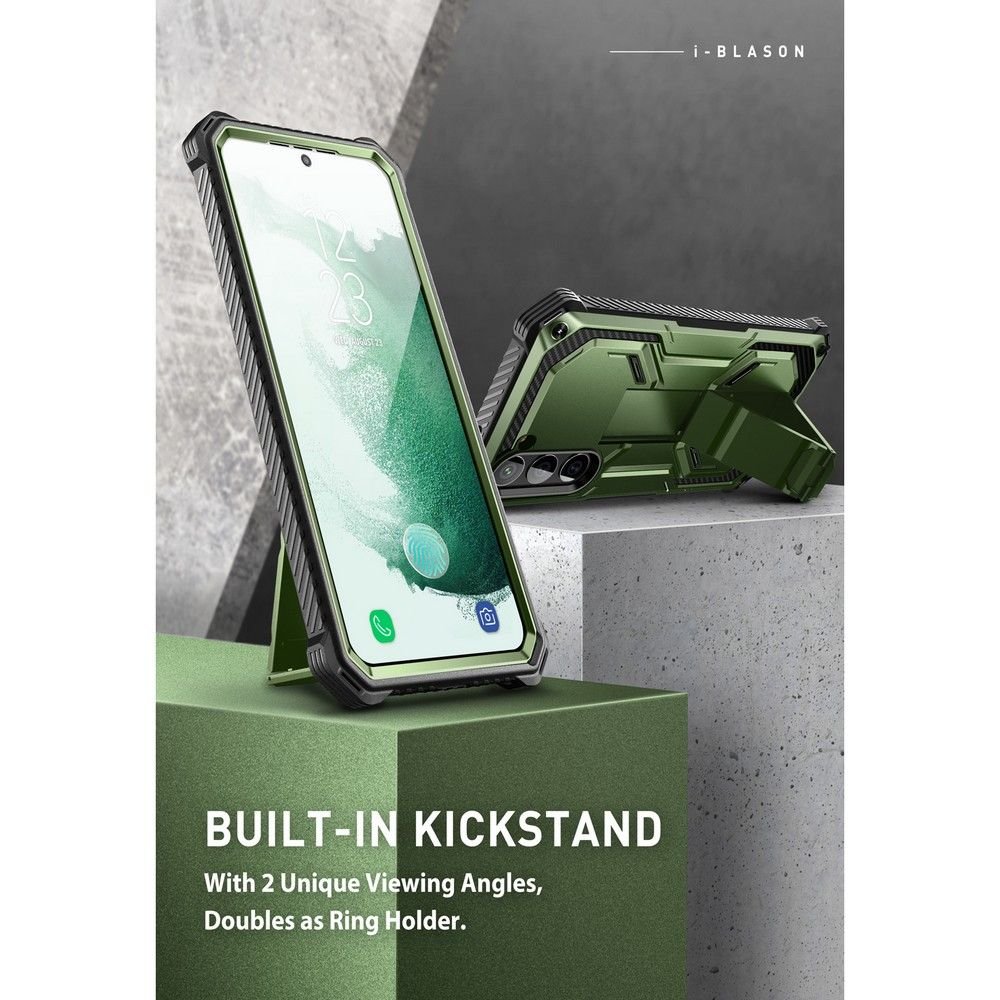 Supcase Samsung Galaxy S23 Armorbox 2 Σκληρή Θήκη με Προστασία Οθόνης και Stand - Green