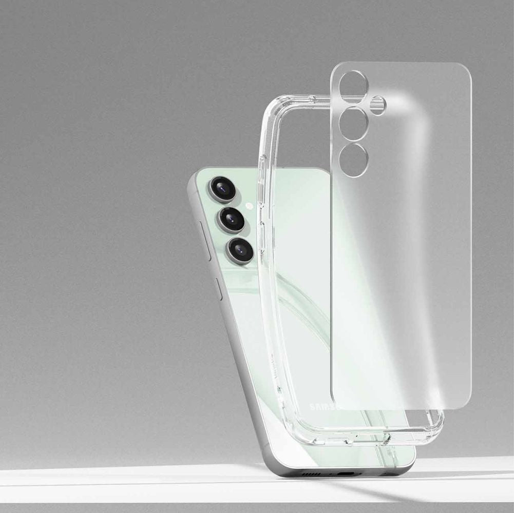 Ringke Samsung Galaxy S23 FE Fusion Σκληρή Θήκη με Πλαίσιο Σιλικόνης - Ματ Διάφανη