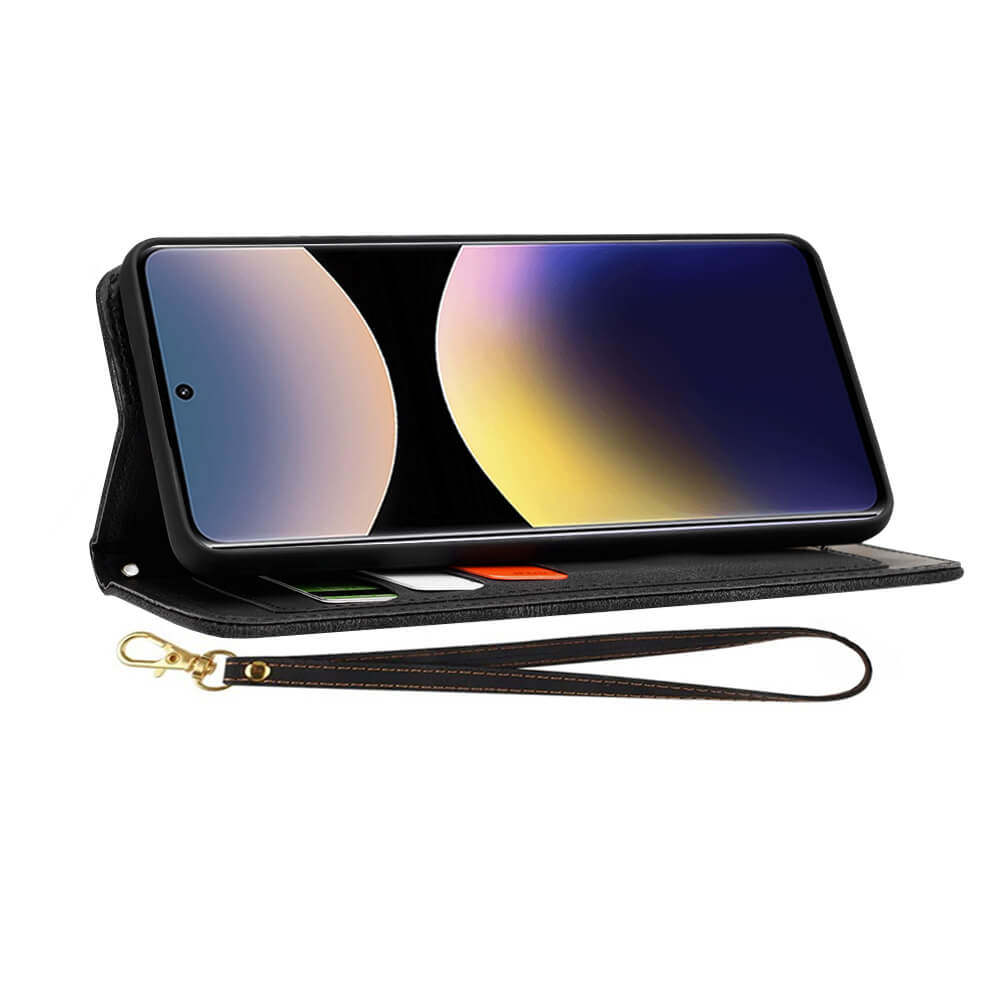 Techsuit Xiaomi Redmi Note 14 Pro 4G - FlipCraft - Θήκη Πορτοφόλι από Δερματίνη - Flowers of the Dawn