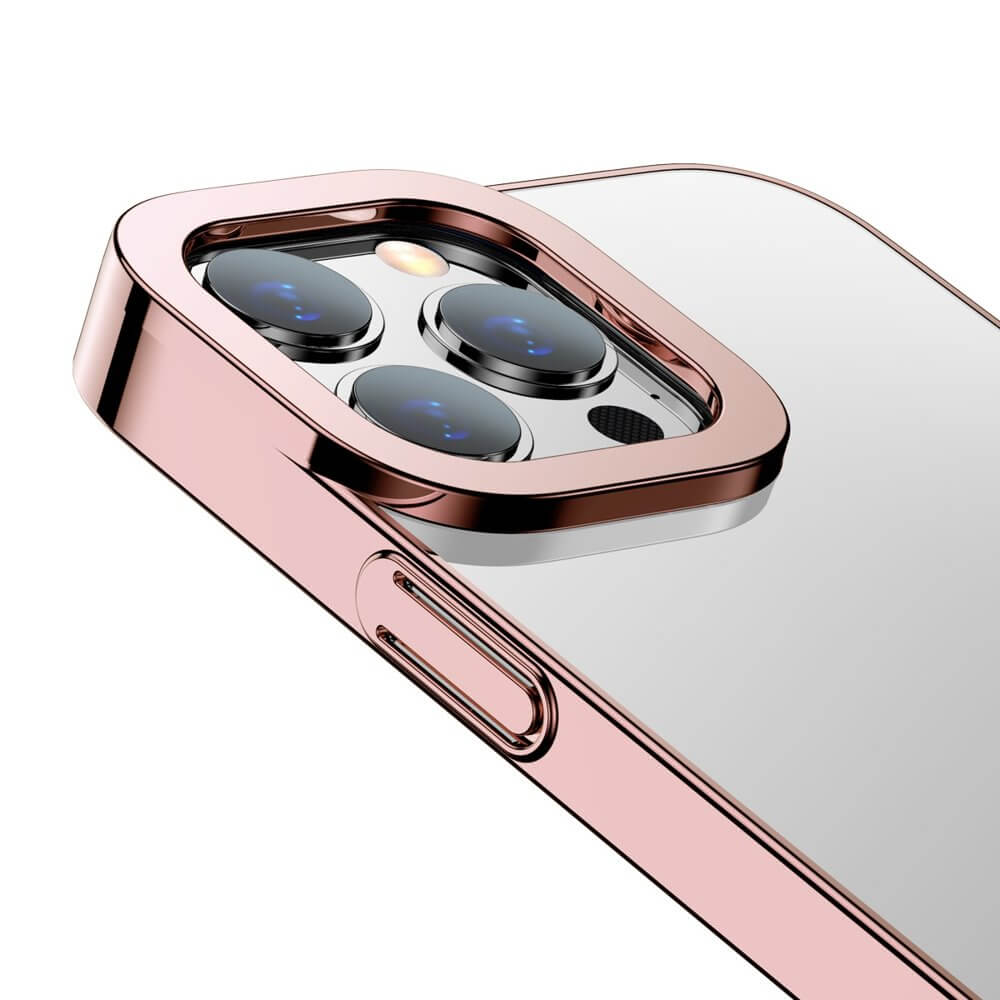 Baseus Glitter Electroplating Σκληρή Θήκη για iPhone 13 Pro - Pink - ARMC001004