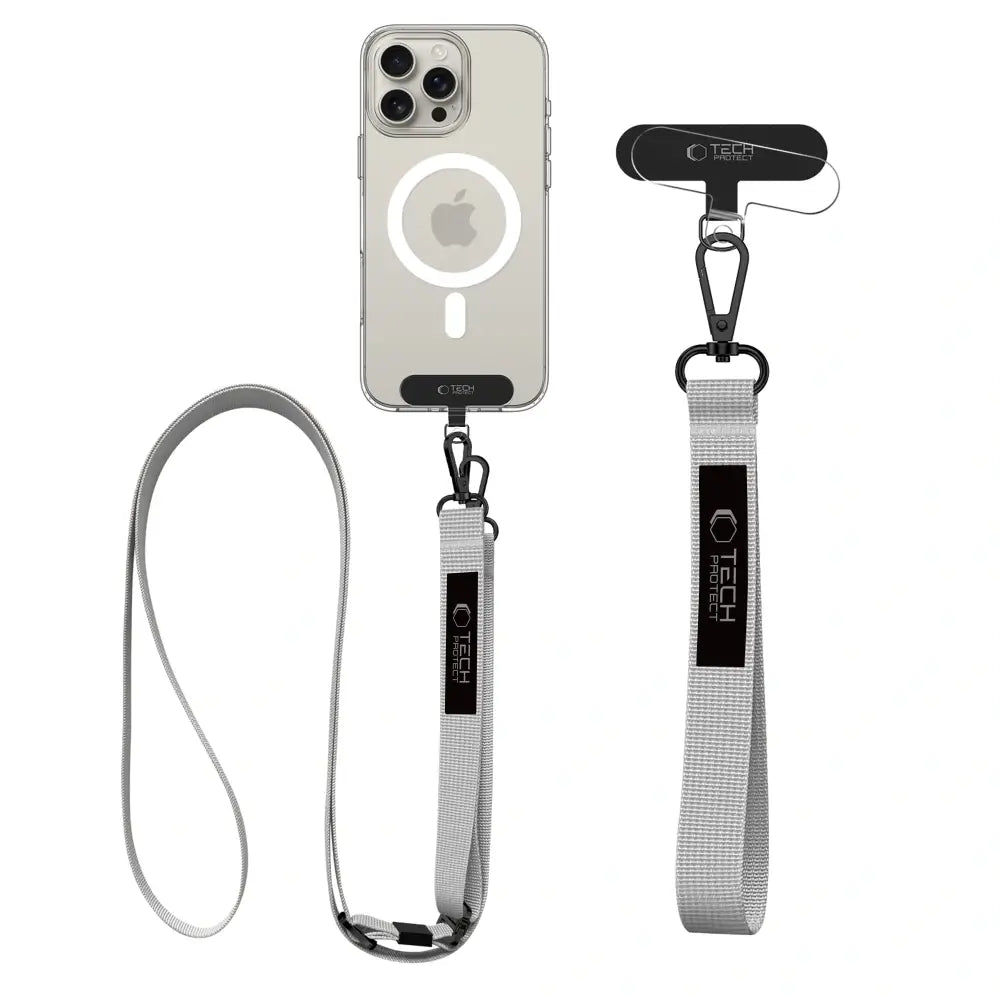 Tech - Protect C6S Rope CrossBody Strap - Universal Λουράκι για Θήκη Κινητού - Crayon Grey