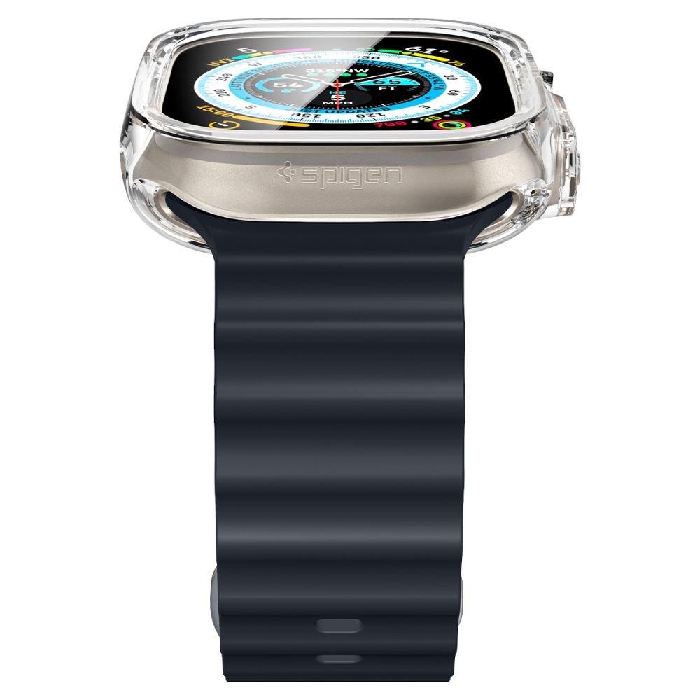 Spigen Θήκη Apple Watch Ultra / Ultra 2 - 49 mm Ultra Hybrid με Προστασία οθόνης - Crystal Clear