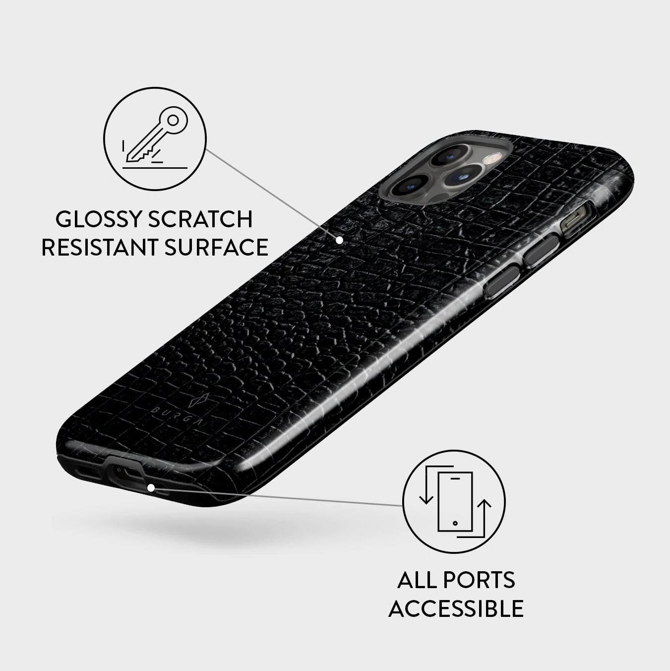 Burga iPhone 12 Pro Max Fashion Tough Σκληρή Θήκη - Reaper's Touch