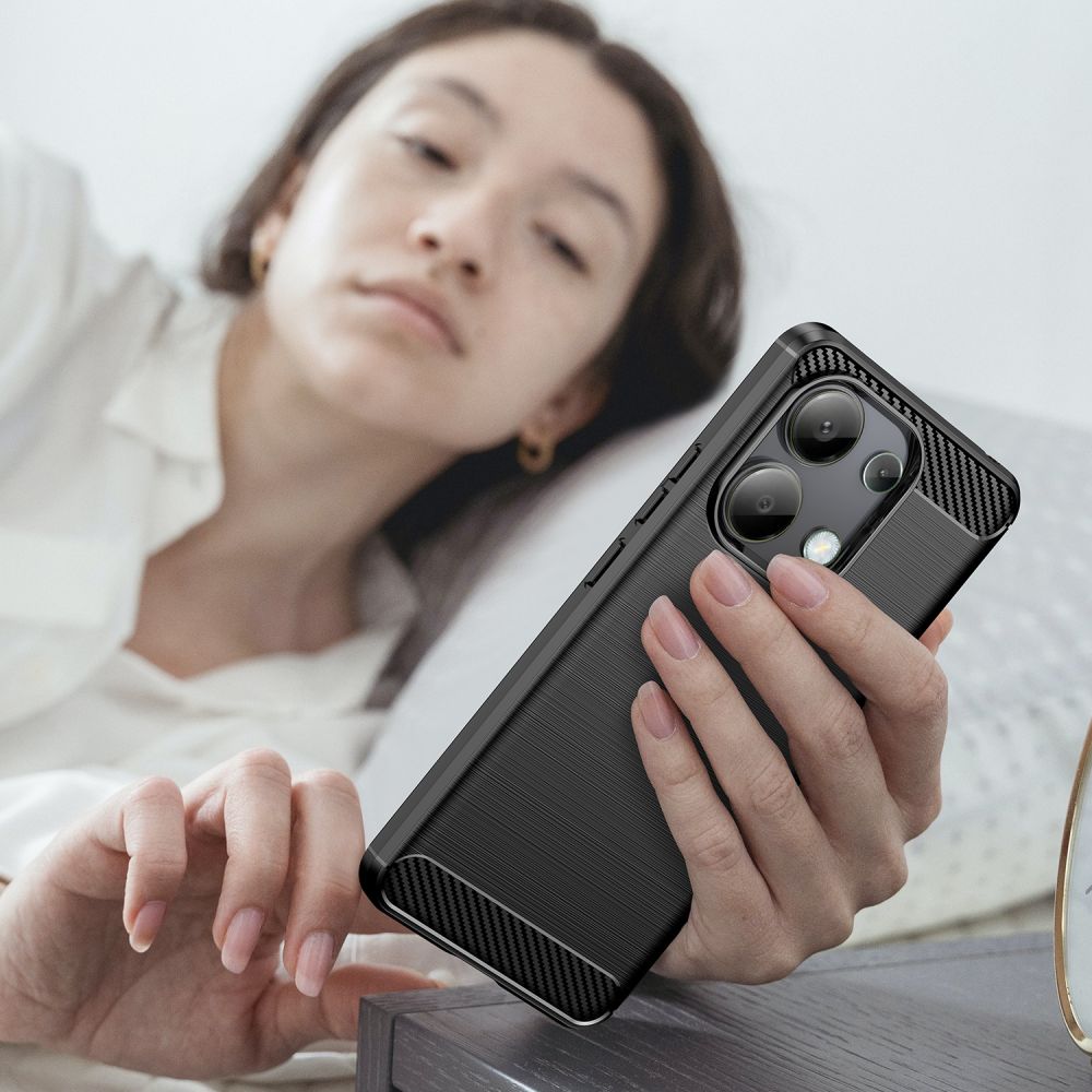 Tech - Protect Xiaomi Redmi Note 13 4G Carbon TPU Θήκη Σιλικόνης - Black