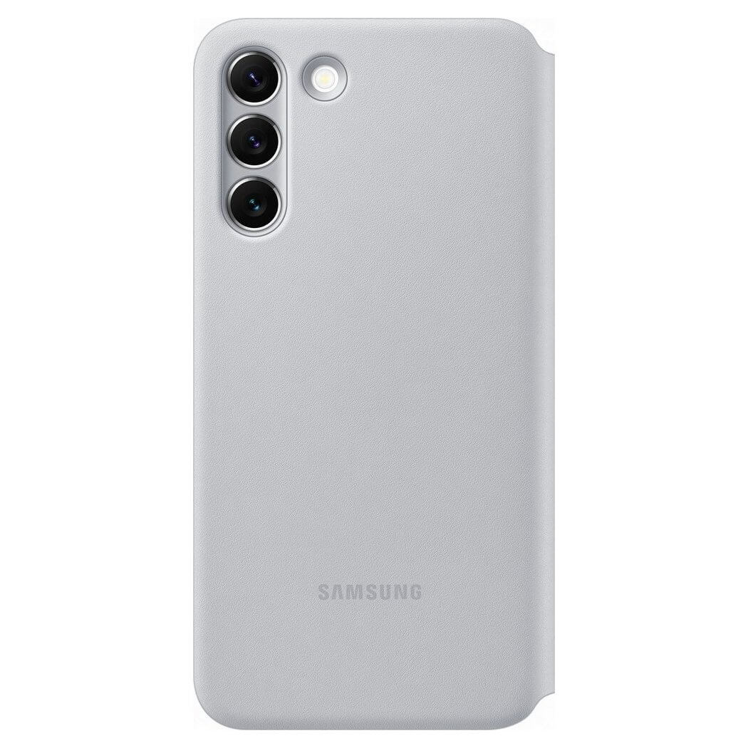 Samsung LED View Cover Samsung Galaxy S22 Plus Θήκη Βιβλίο - Light Grey - EF - NS906PJEGEE