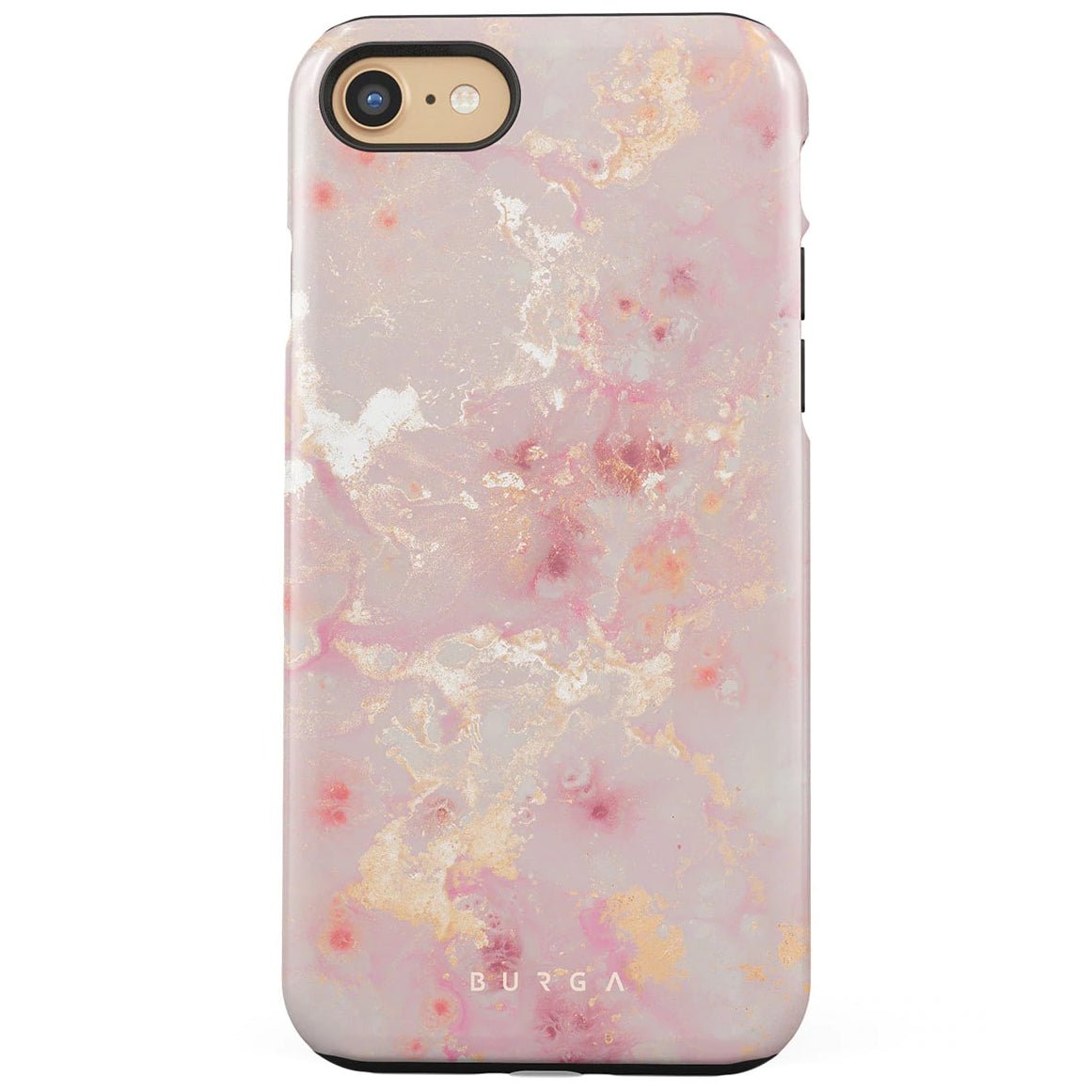 Burga iPhone SE 2022 / SE 2020 / 7 / 8 Fashion Tough Σκληρή Θήκη - Golden Coral