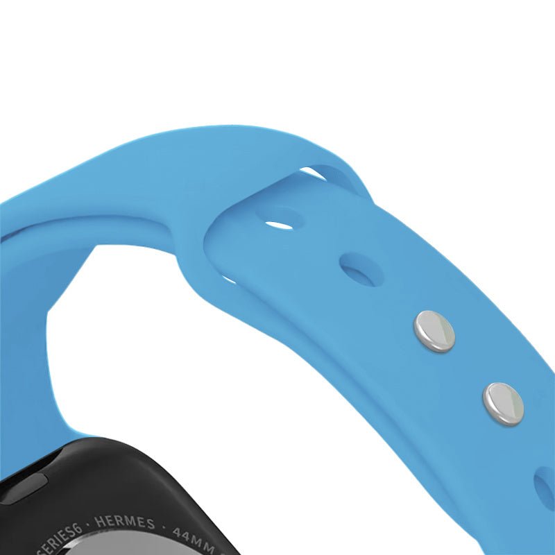 Crong Λουράκι Apple Watch 2/3/4/5/6/7/8/9/10/11 - SE (1/2/3) - 38/40/41/42mm Σιλικόνης - Liquid Strap - Blue